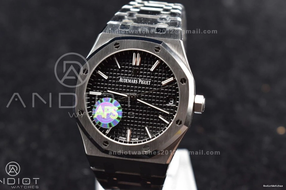 DailyWear Clone APSF Bracelet Oak SS 443 15500 Dial Edition on Super Black Royal Textured 1:1 A4302 SS 41mm Best 0122